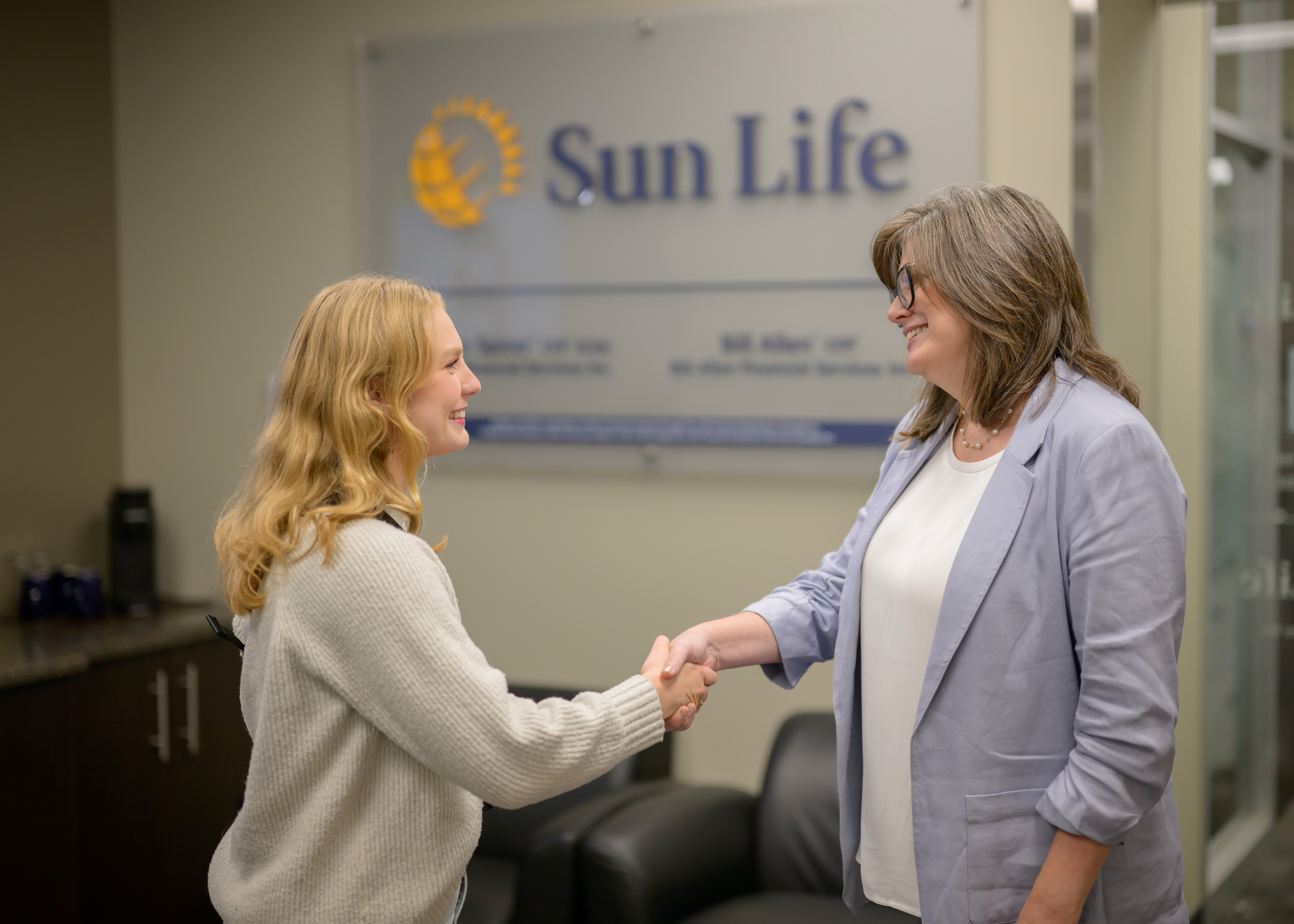 Meeting with a young client