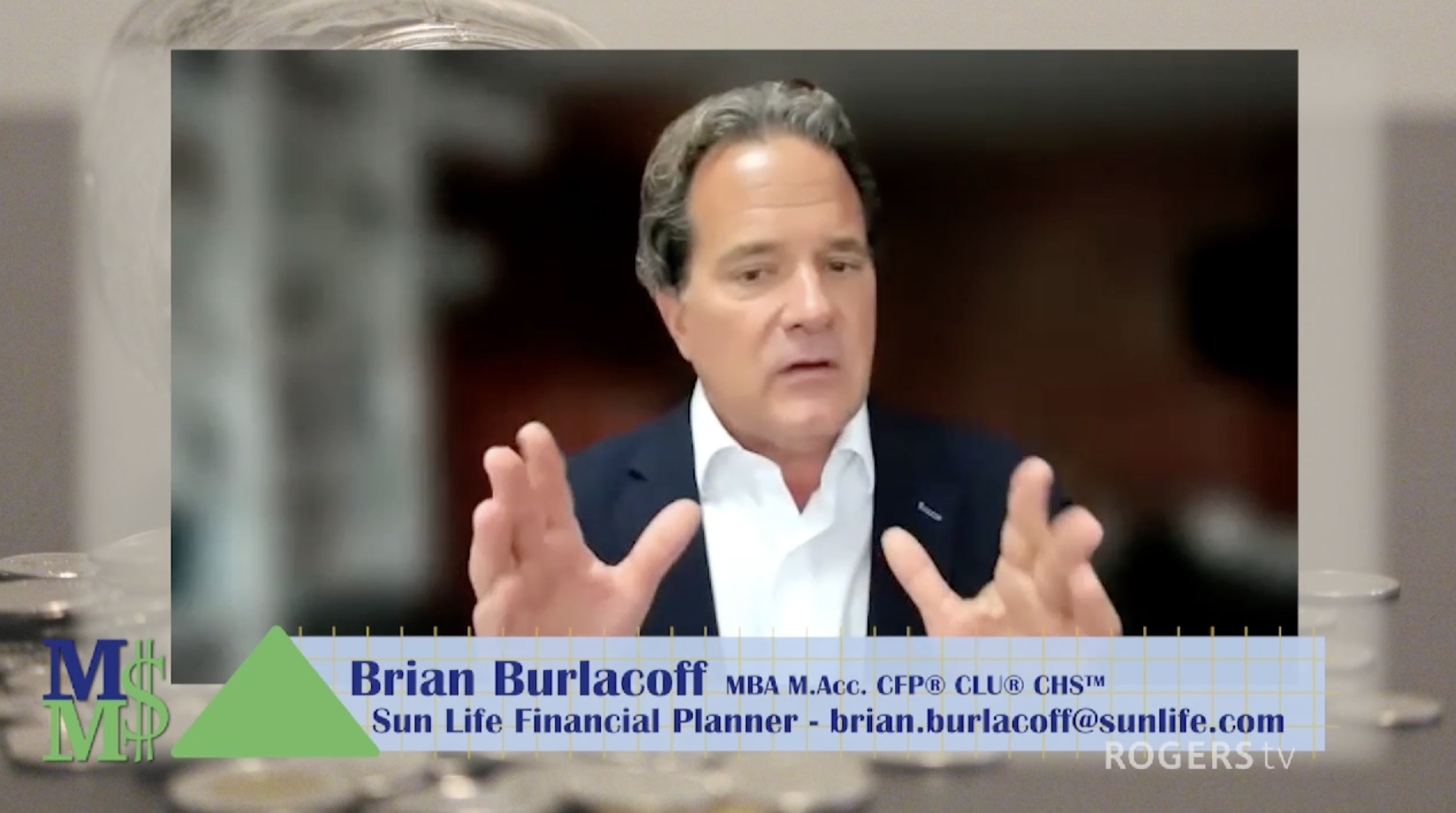 Brian Burlacoff speaking on television